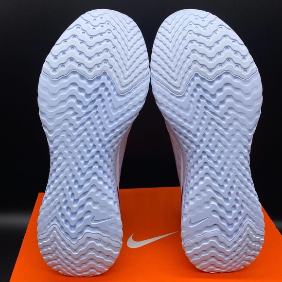 Nike Epic Phantom React Flyknit White/Hydrogen Blue BV0417-101 Men Size 7.5-14 - Picture 8 of 10